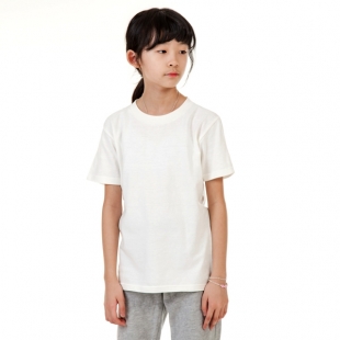 [프린트스타] 아동 17수 라운드 반팔 티셔츠 (00085-CVT) [아동단체티 주문제작]